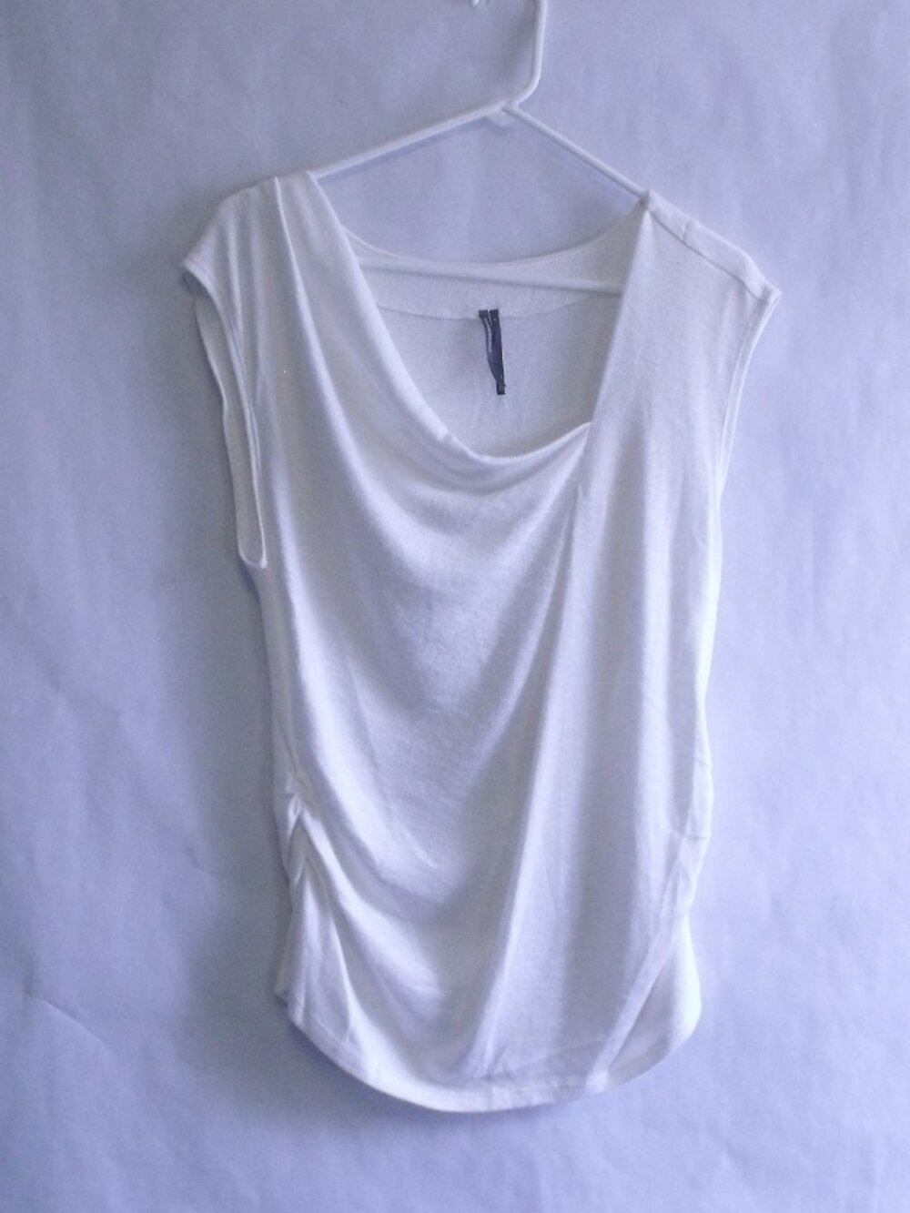 Anthropologie Draped Cowl neck Ruched Top